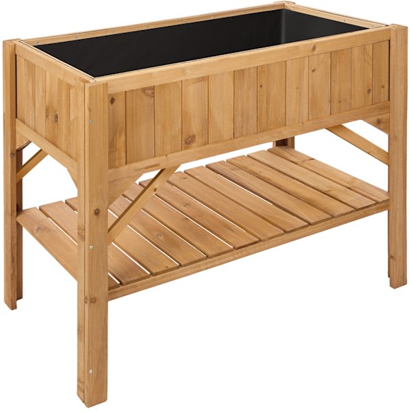 tectake Højbed med opsats 119x53x124cm Brown