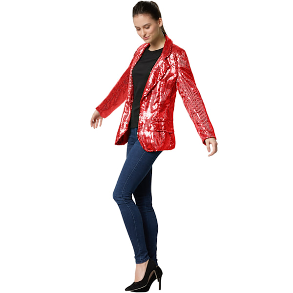 tectake Paillet jakke kvinde rød Red M