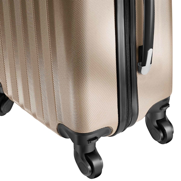 tectake Kuffertsæt hardcase -  champagnefarvet Champagne one size