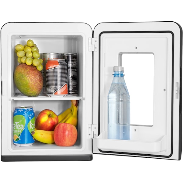 tectake Bærbart mini køleskab med 2 i 1 funktion 27x31x41cm Black