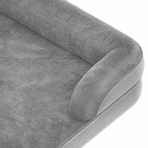 tectake Hundeseng Kimba med høj kant - L (94 x 72 x 18 cm) L (94 x 72 x 18 cm) Grey