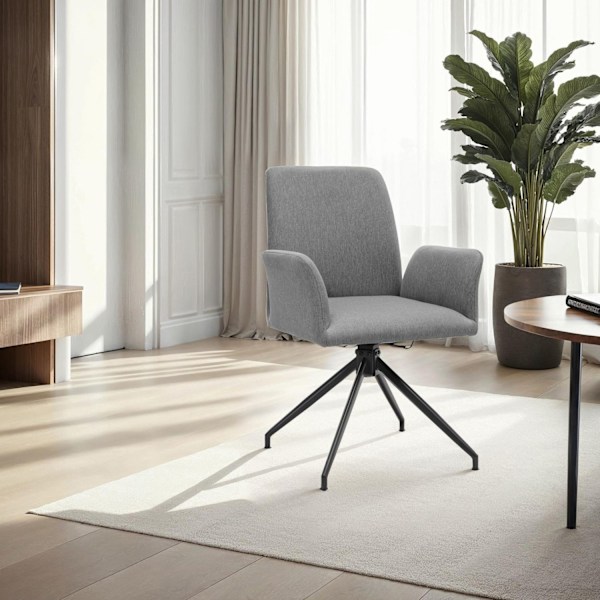 Stol Daya, polstret - anthrazit,Sæt med 2 stk. Graphite grey