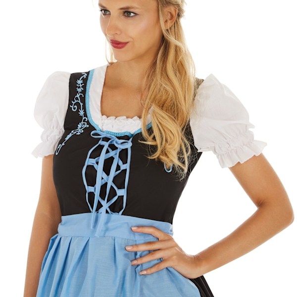 tectake Kvinde kostume dirndl Oktoberfest Madl model 2 Blue S