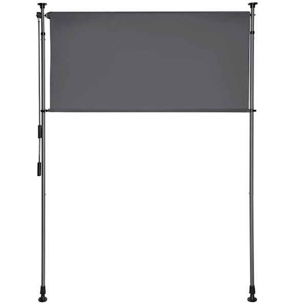 Klemmemarkise Taija med håndsving - 100 x 310 cm,sort Black