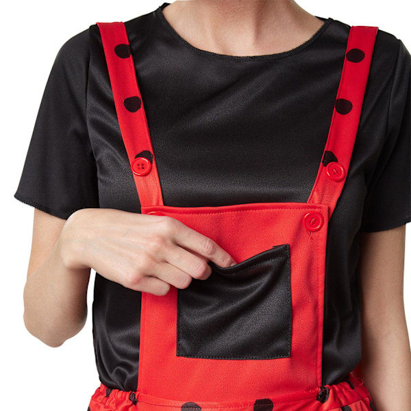 tectake Marina Mariehøne kostume Red S