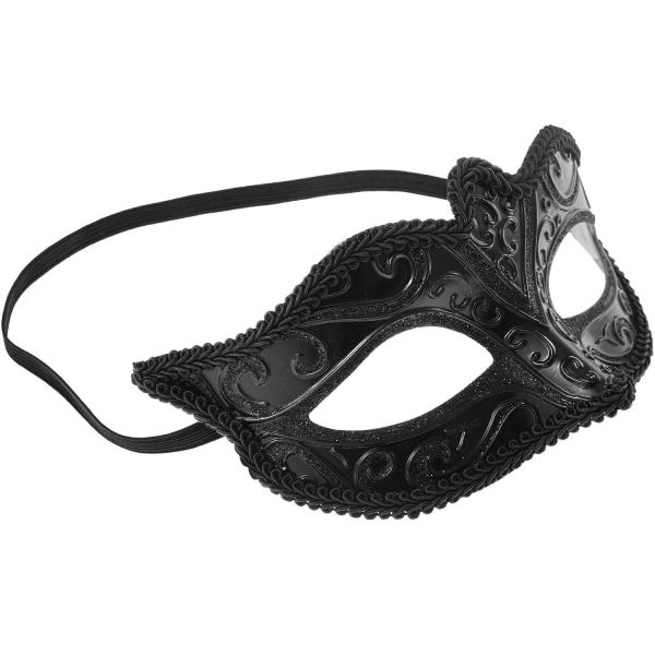 tectake Venetiansk maske med mønster -  sort Black