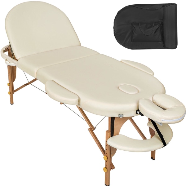 tectake Massagebriks Sawsan med 3 zoner, 5 cm polstring -  beige Beige