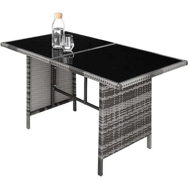 tectake Polyrattan havemøbelsæt Barletta -  grå Grey