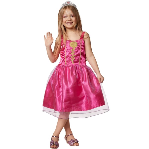 tectake Prinsesse Rose Pink børnekostume LightPink 116 (5-6y)