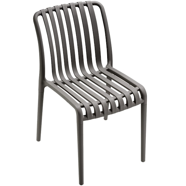 Havestole Alcudia, vejrbestandige, stabelbare - anthrazit,Sæt med 6 stk. Graphite grey
