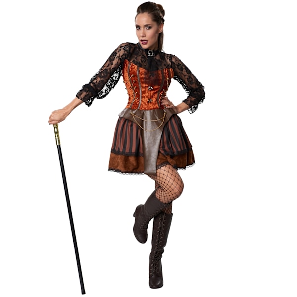tectake Steampunk Grevinde kostume Brown XXL