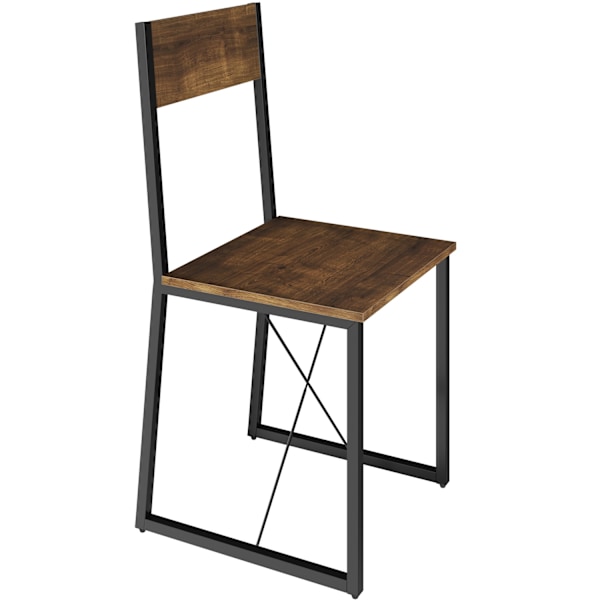 tectake Spisebordssæt Margate -  Industrielt mørkt træ, rustikt Dark brown