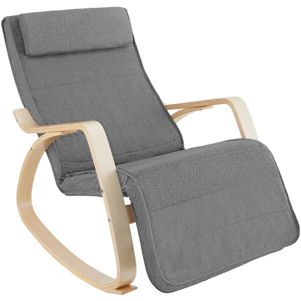 tectake Gyngestol Onda -  lysegrå Light grey