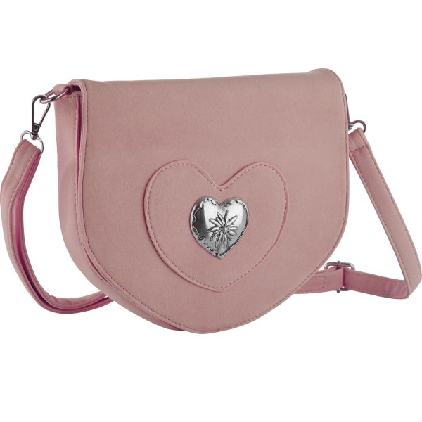 tectake Håndtaske med hjerte -  lyserød Light pink one size