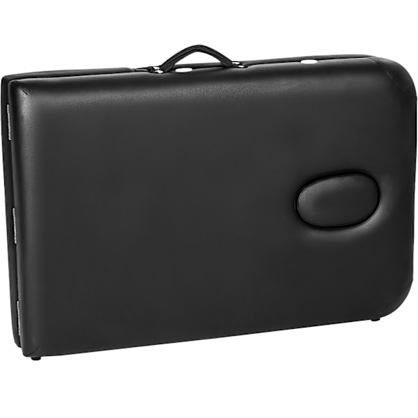 tectake Massagebriks i aluminium med 3 zoner, 5 cm polstring + taske -  sort Black