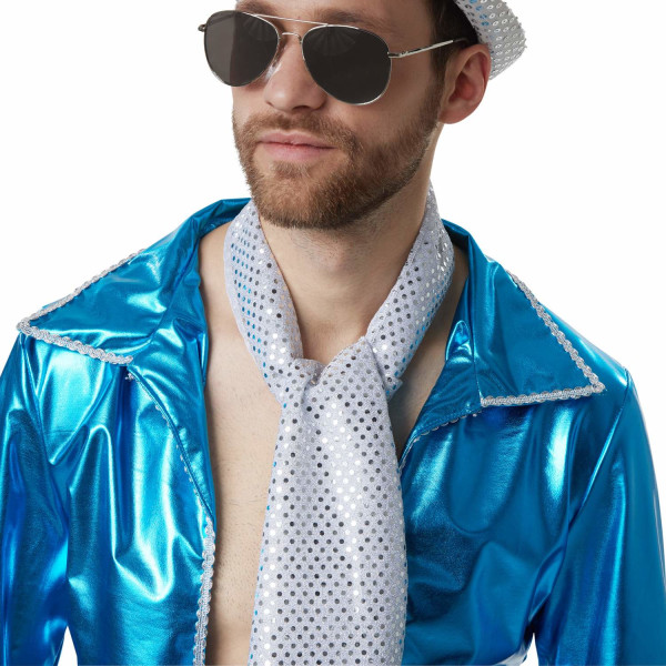 tectake Disco mester kostume Blue XL