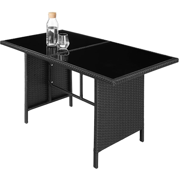 tectake Polyrattan havemøbelsæt Barletta -  sort Black