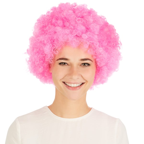 tectake Paryk afro klovn -  pink Pink one size