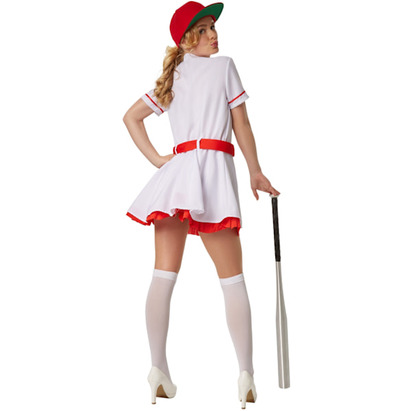 tectake Baseballspiller kostume White S