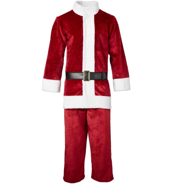 tectake Julemands-sæt mørkerødt kostume DarkRed XL