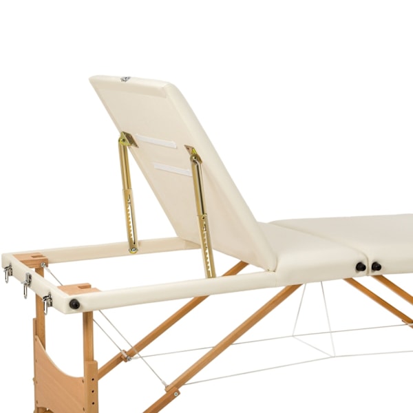 tectake Massagebriks med 3 zoner, polstring + taske -  beige Beige
