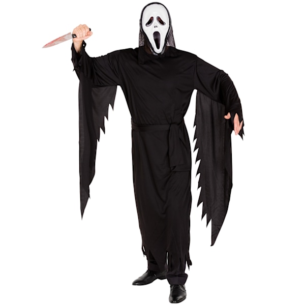 tectake Skriget Halloweenkostume Black L