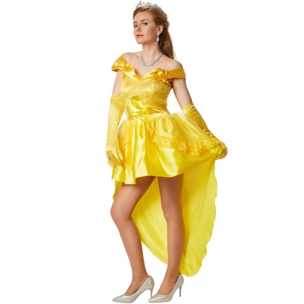 tectake Prinsesse Belle kostume Yellow XXL