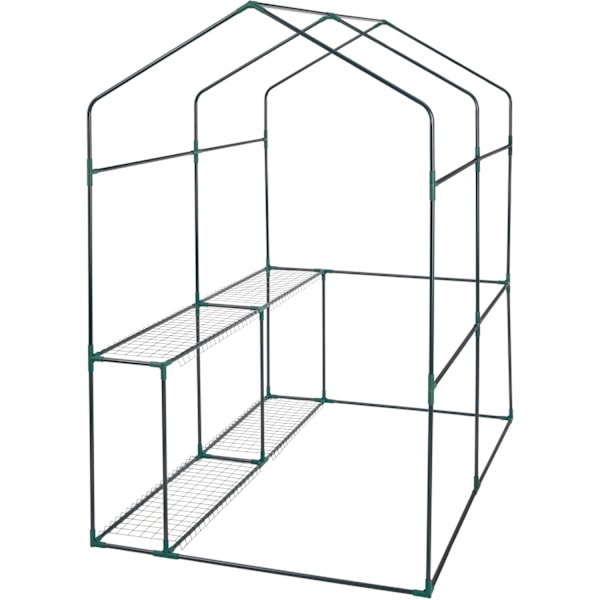 tectake Drivhus med presenning, 3,6 m³ White