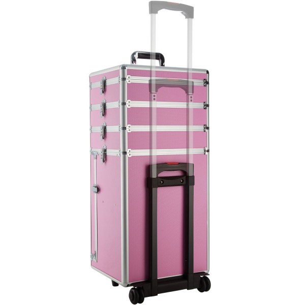 tectake Beauty trolley med 4 etager -  pink Pink