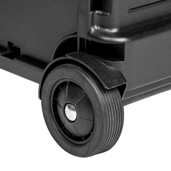 tectake Indkøbstrolley foldbar Black
