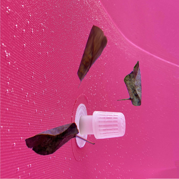 tectake Badebassin rund med pumpe Ø 360 x 76 cm -  pink Pink