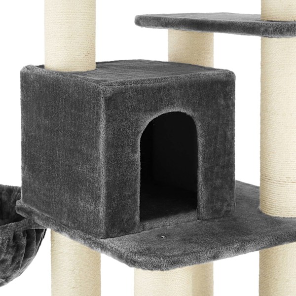 tectake Kradsetræ Gismo -  grå/hvid White