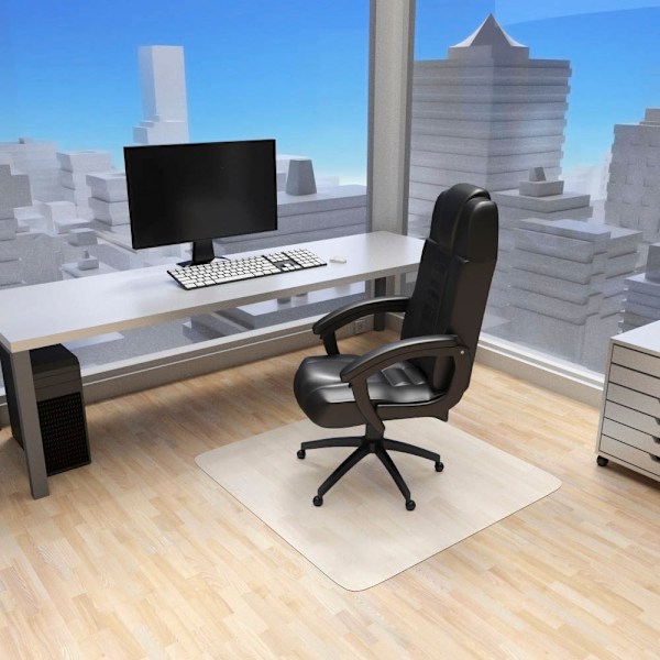 tectake Underlag til kontorstol - 120 x 120 cm 120 x 120 cm White