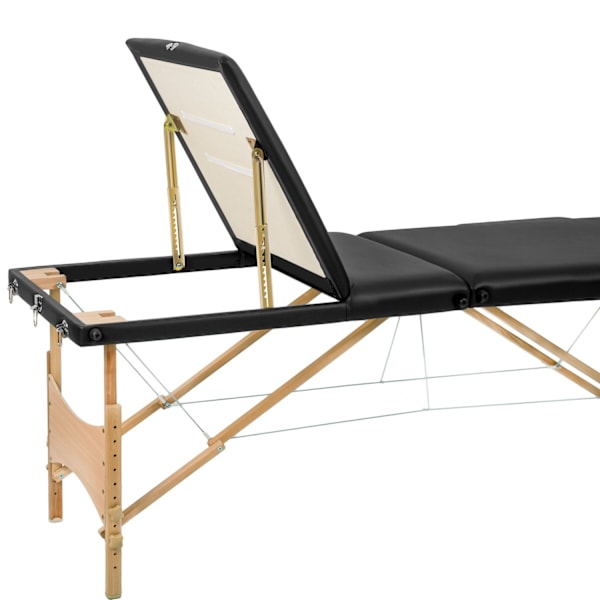 tectake Massagebriks med 3 zoner, polstring + taske -  sort Black
