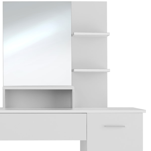 tectake Sminkebord Zoe -  hvid White