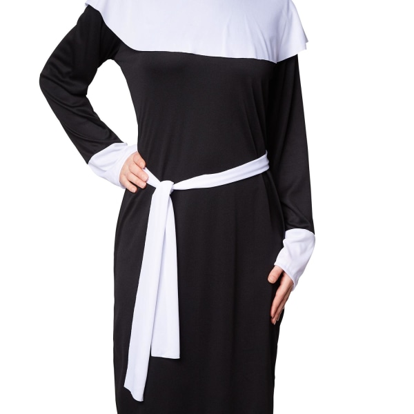 tectake Nonne kostume Black XL