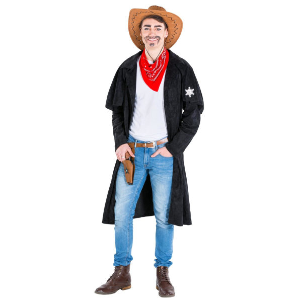 tectake Cowboy Willy kostume Black L