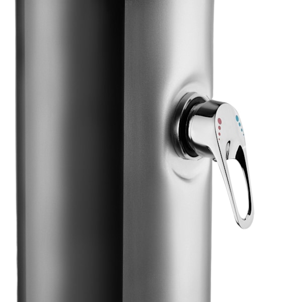 tectake Udendørs bruser Orinoco 38L -  sort/sølv Silver
