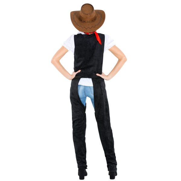 tectake Cowgirl Amber kostume Black XL