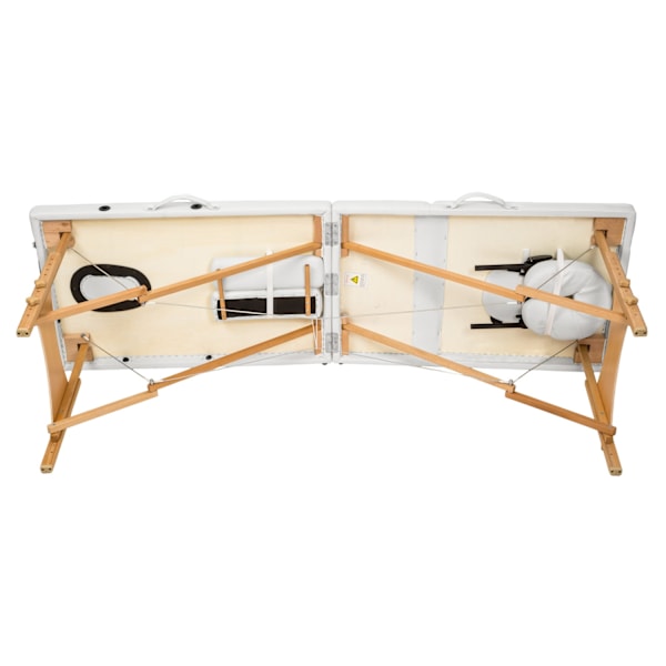 tectake Massagebriks med 2 zoner, 5cm polstring  + taske -  hvid White