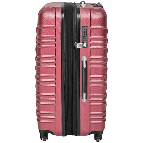 tectake Kufferter, sæt med 4 dele -  vinrød Wine red one size