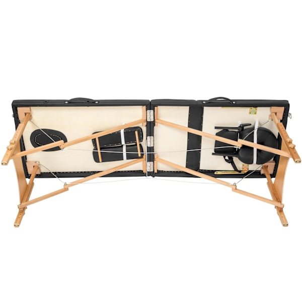 tectake Massagebriks med 3 zoner, polstring + taske -  sort Black