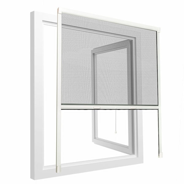 tectake Insektnet rullegardin - 90 x 160 cm 90 x 160 cm White