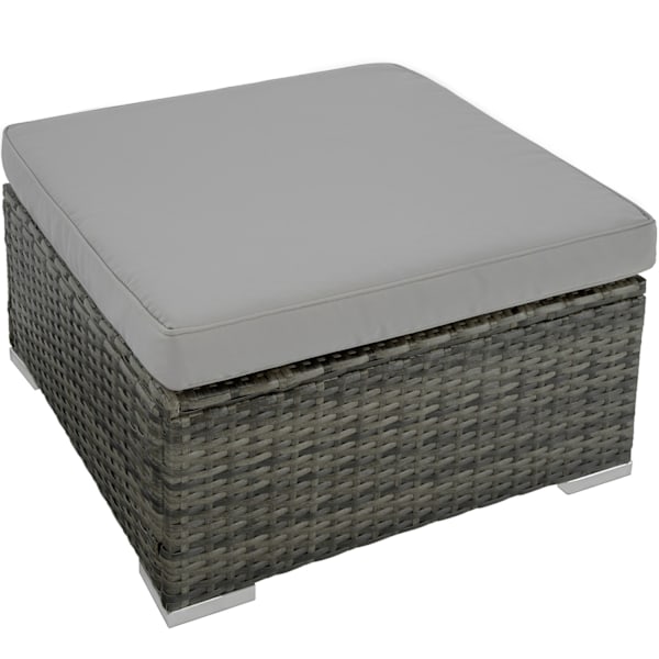 tectake Polyrattan loungesæt Venedig -  grå Grey