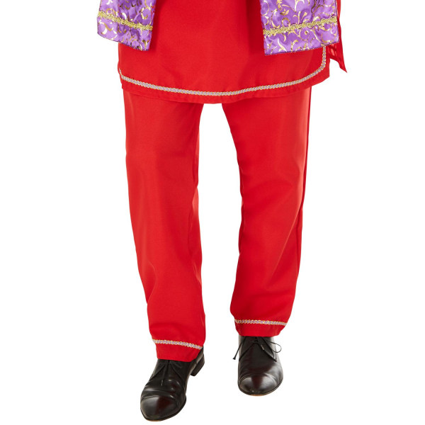 tectake Indisk kostume mand Red XL
