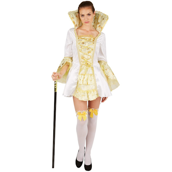 tectake Kejserinde kostume White XL