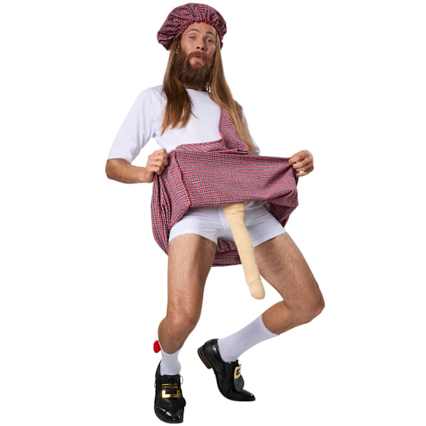 tectake Fræk Highlander kostume White S