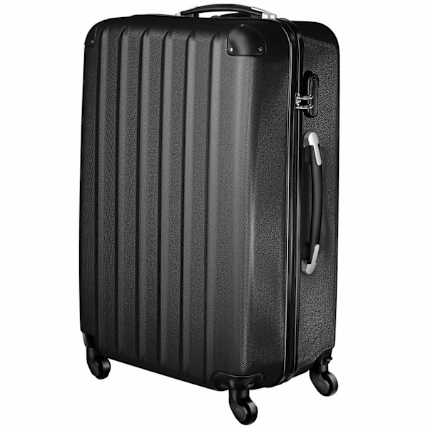 tectake Kuffertsæt hardcase -  sort Black one size