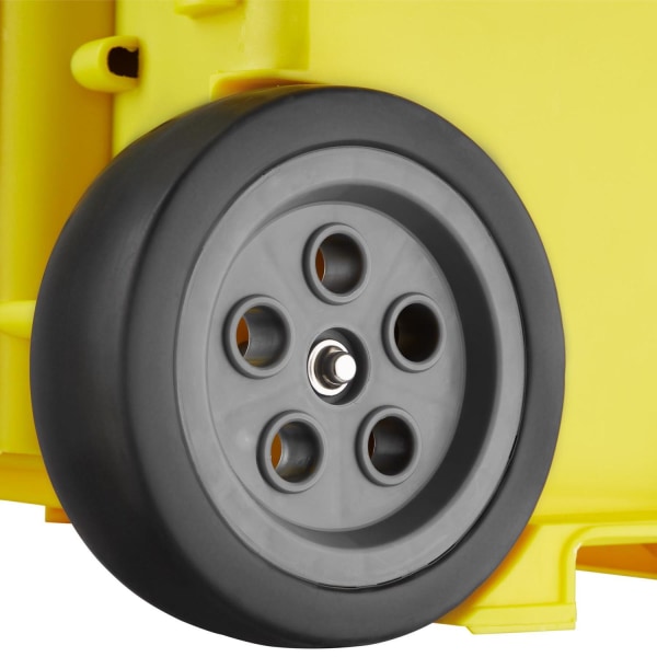 tectake Værktøjskuffert på hjul Stipe Yellow