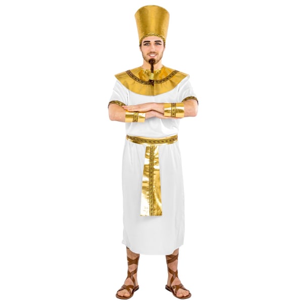 tectake Farao kostume mand White XL